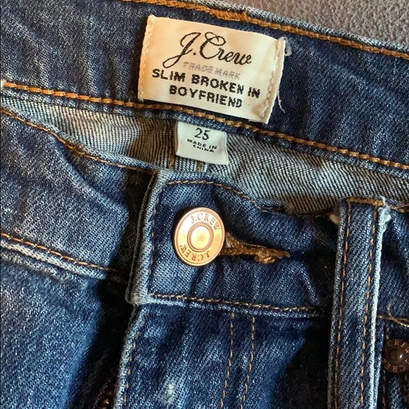 GUC J.Crew Slim Broken in Boyfriend size 25 - Picture 2 of 9
